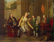 TISCHBEIN, Johann Heinrich Wilhelm Portrat der Familie Saltykowa Sweden oil painting artist